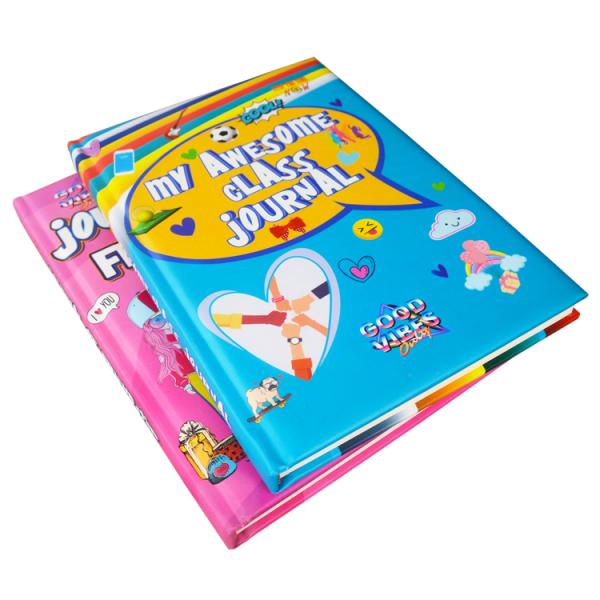 Oem A5 Kids Book Printing Hardcover Reading And Writing C2S Art paper Cover