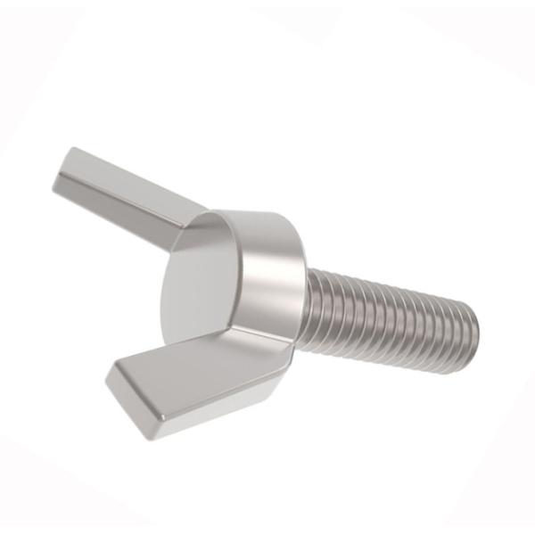 Custom All Sizes Thrumb Butterfly Wing Head Screw Steel Wing Screws With Round Nose