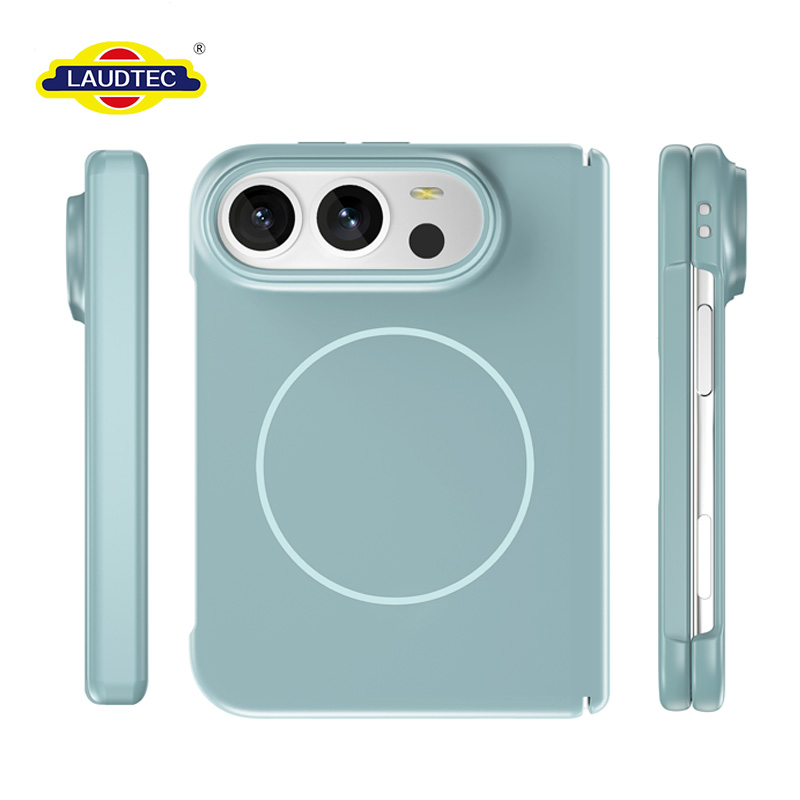 Laudtec Premium Foldable Magnetic Mobile Phone Case for iPhone Fold Matte Skin-Feel Shockproof Protective Cover Ultra-light Feel
