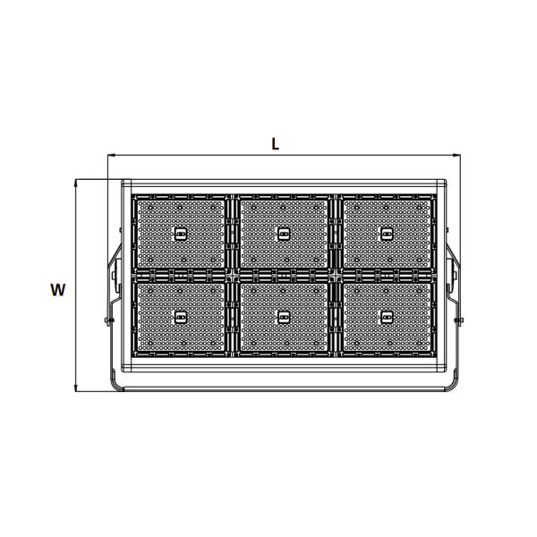 6500K Sports Place 400w 500w 800w 1000w Led Stadium Light With High Illumination