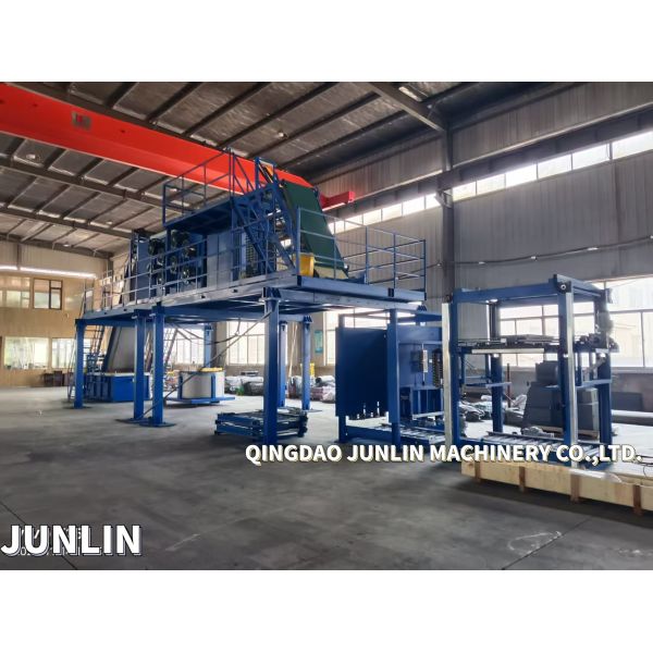 Space Saving Overhead Batch Off Cooler Line For Rubber Cooling Process