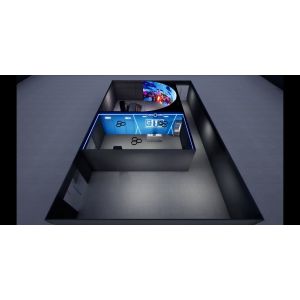 High-Performance Curved Screen Cinema with Resin Composite Materials Modular