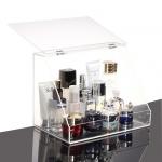 Plexiglass Makeup Display Stand Clear Acrylic Storage Box Plastic Organizer