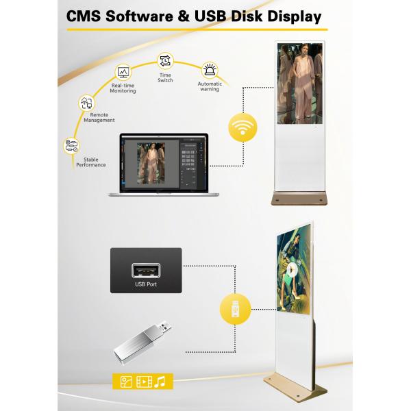 Lcd Display Information Display 32-98 Inch Advertising Media Player