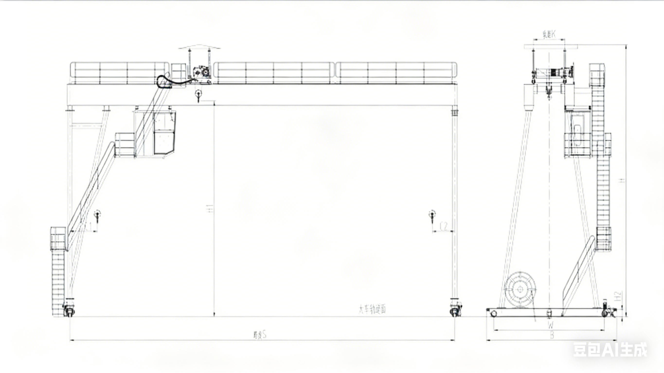 Zehua European Type Double Girder Gantry Crane Customizable Heavy Duty Port Warehouse Lifting Equipment