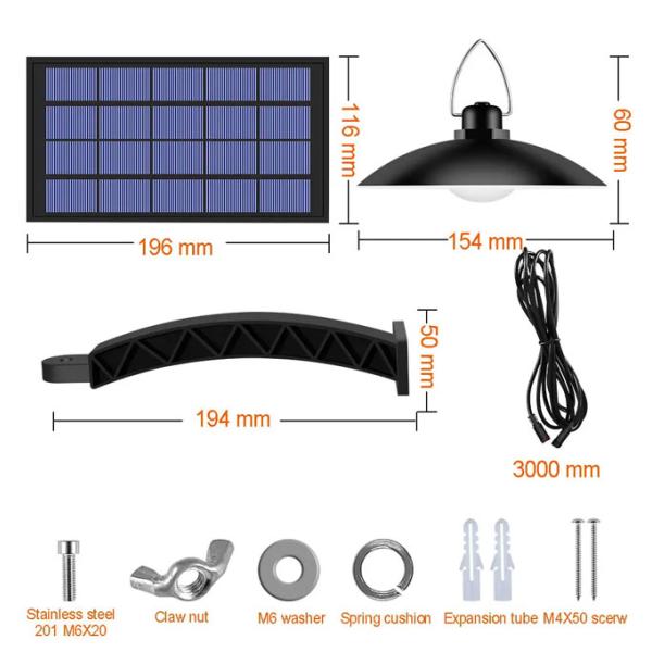 Induction Led Solar Chandelier Waterproof for Outdoor Home Garden Balcony Lights