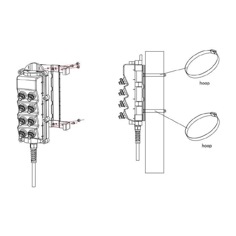 FTTX Water Proof Fast Quick Connect Multi Port Distribution Optical Terminal Enclosure Fiber MST Box