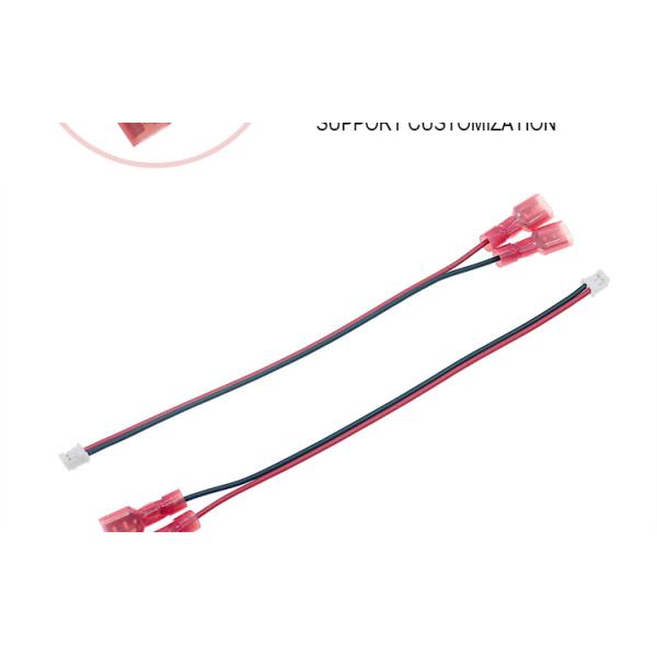 Custom JST PH SH ZH XH MX 2 3 4 5 6 7 8 Pin Connector to 6.3mm Spade Terminal Cable