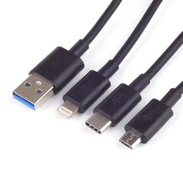 Micro Connector Charging Cable for Fast Charging Cell Phones 20cm Custom Standard