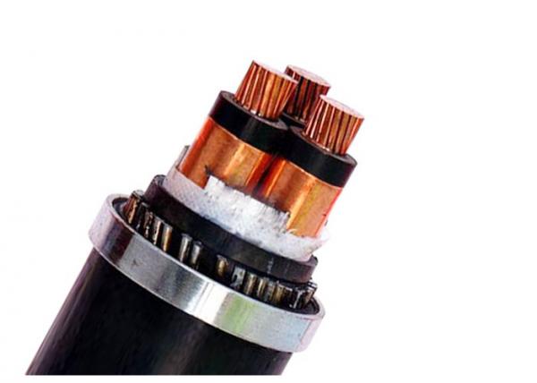18 / 30kv Three Core Xlpe Insulated Power Cable Zr-pvc Medium Voltage