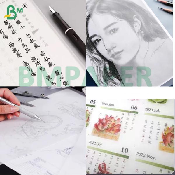53g 63g Ink-Resistant Translucent Tracing Paper For Hand Drawing 53g 63g Ink-Resistant Translucent Tracing Paper For Hand Drawing
