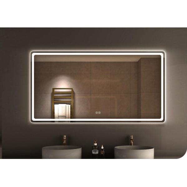 High Durability Make Up Mirrors Light Touch Mirror For Bathroom Irregular Decorative