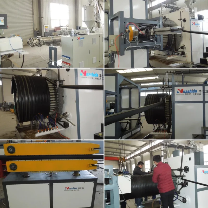 HDPE Spiral Wound Pipe Making Machine for Krah Pipes