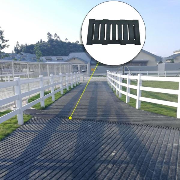 Rubber Mat With Drainage Function,600*300mm Horse Mat, Drainage Mat, Joint-Friendly, Weatherproof And Easy To Clean,