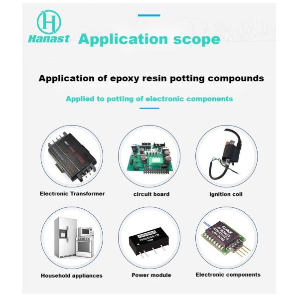 Clear Epoxy Potting Compound For Transformer 2:1 Potting Epoxy For Electronics AB Glue