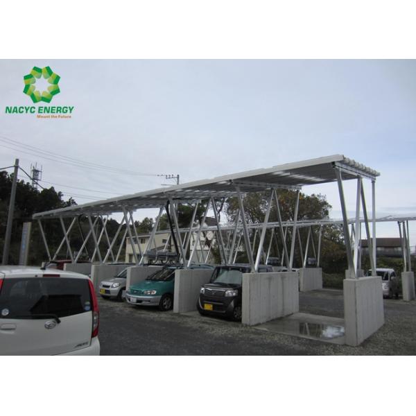 Patented Waterproof Carport System Solar Panel Brackets Aluminum Customized Solar Carport Structures
