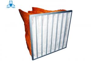Buy cheap Industrial Orange Pocket Air Filter High Dirty Capacity With EVA Or Silica Rubber Gasket product