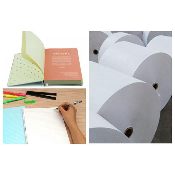 White Uncoated Woodfree Offset Printing Paper Grade A For Excercise Book
