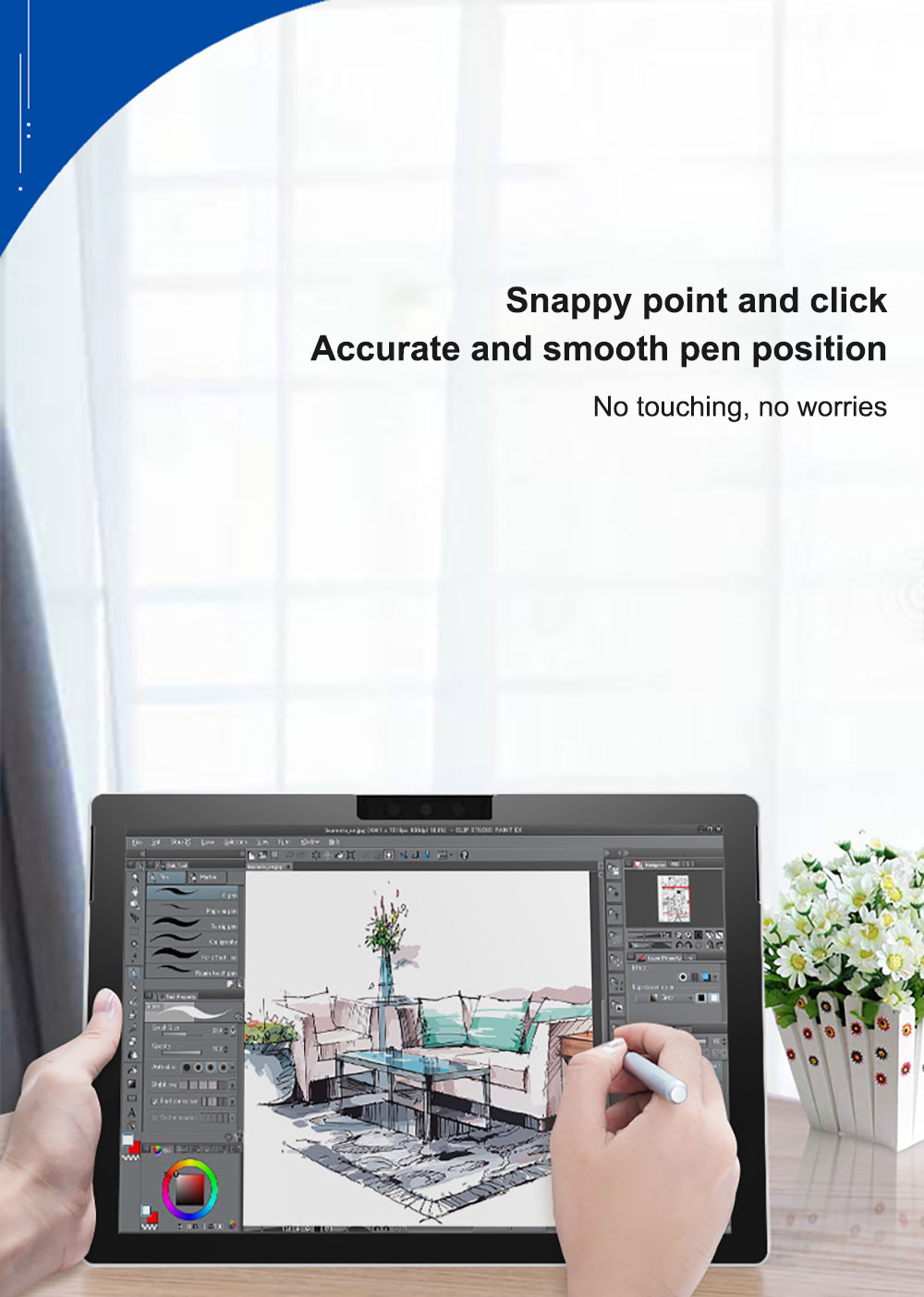 Tablet Tempered Screen Protector for Microsoft Surface Pro 10 9 8 Glass High Quality Knock-Down Anti-Peeping Ghm94 Laudtec Wholesale OEM/ODM/Private