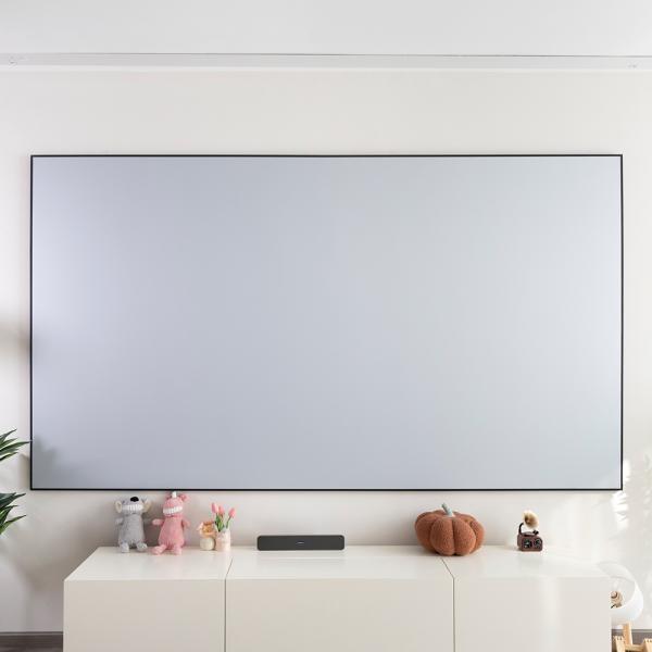120 Inch Fixed Frame Projector Screen 8K 3D PET ALR Screen Large View Angle