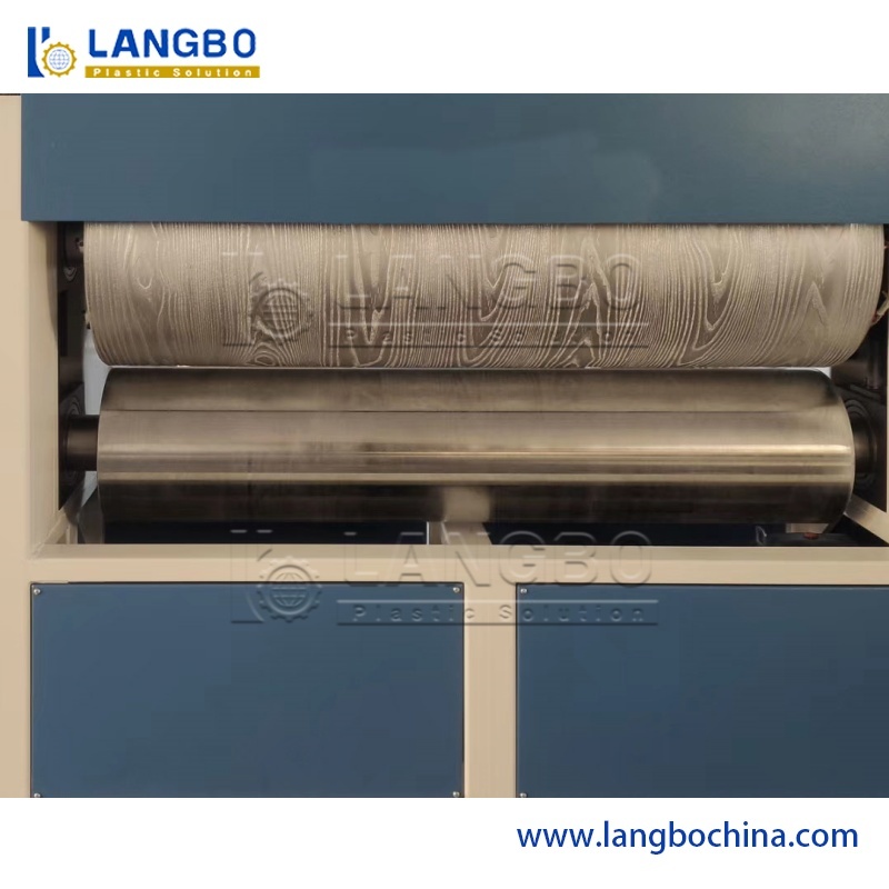 WPC Decking Production Line With Embossing Texture Unit For Building Decoration Material Production