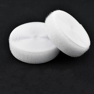 Black nylon hook and loop adjustable band straps