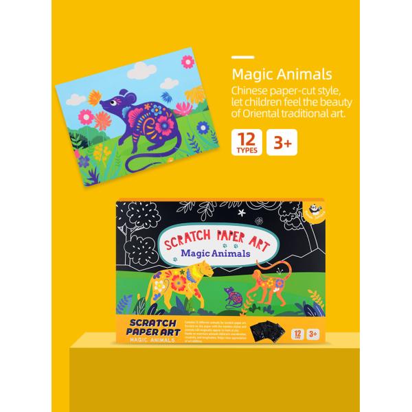 Scratch Paper Arts Crafts Activity Drawing Book For Toddlers Aged 3-8 Years