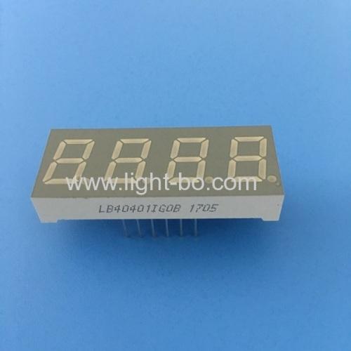 4 digit 0.4  common anode pure green 7 segment led display for instrument panel
