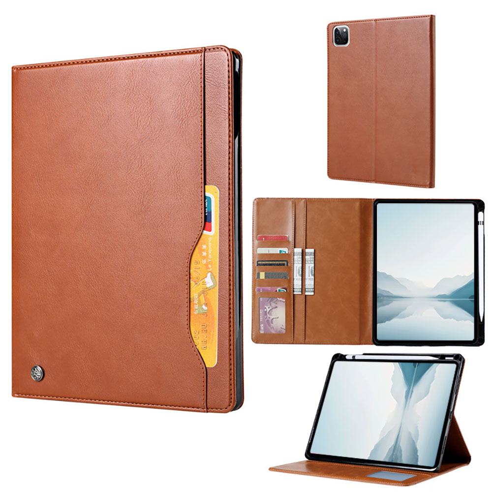 Laudtec Suitable for Apple for iPad Pro 13 2024 Tablet Protective Case with Sleep Mode Pen Slot Multi Functional Card Slot