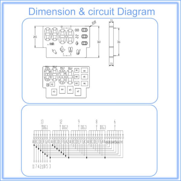 Original Factory Custom 7 Segment Led Display Module Arduino High bright Breast pump 7 Segment Custom Led Display Module Full color Customized Seven