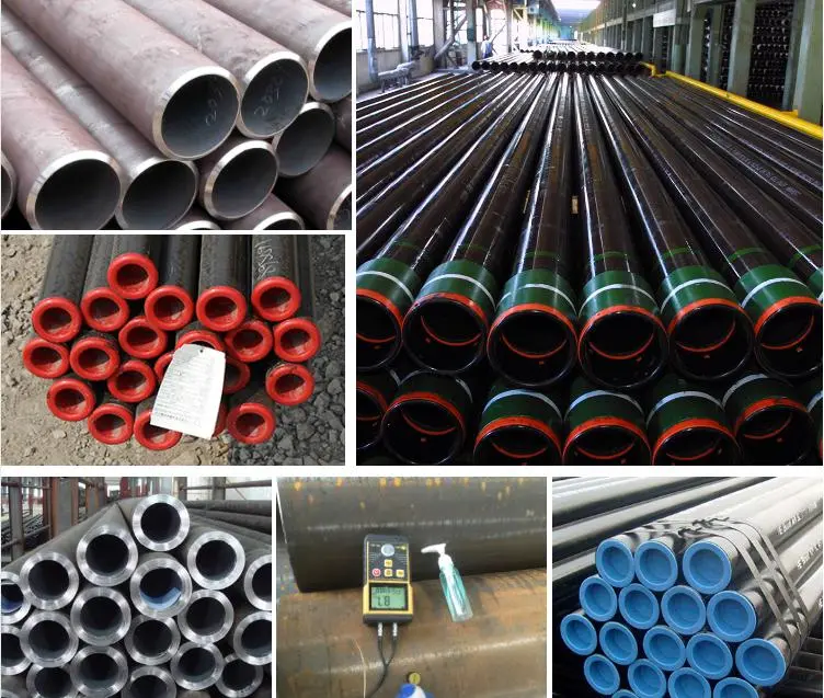 Wall Thickness 0.8mm Black Steel Seamless Pipe ASTM A106 8 Inch