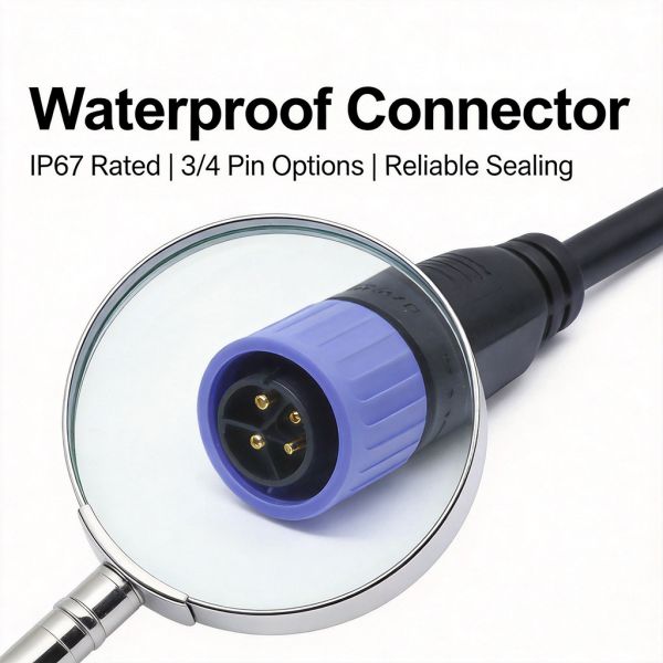 IP67 Waterproof Electric Motorcycle Charging Connector 50A EV Plug