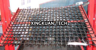Vibrating Mine Screen Mesh , Quarry Screen Mesh In Hook Edge