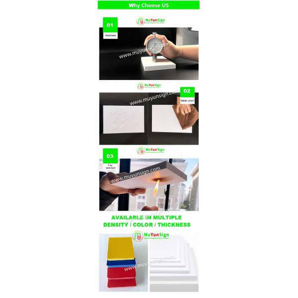 High-density PVC Foam Board | 1-30mm Waterproof & Fireproof Rigid Plastic Sheet For Signage, Furniture & Construction
