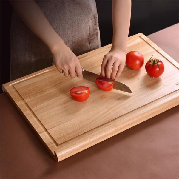 Double Sided Baking 80x50cm Wood Block Cutting Board For Household Use