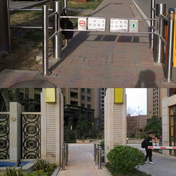 IR Sensor Intelligent Control Swing Barrier Gate , Half Height automatic systems turnstiles