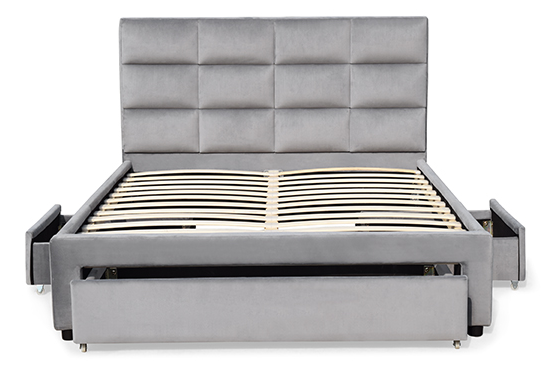 Tufted Plywood Bed Frame