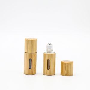 Buy cheap 1ml 2ml Mini Perfume Aromatherapy Glass Roll On Bottles Wooden Shell product