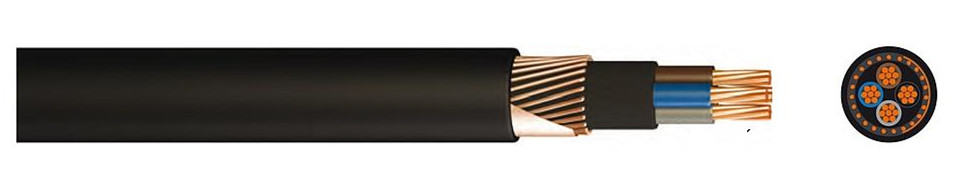 Multi-core PVC Insulated Halogen-free Power Cable 0.6/1kV for Underground Applications