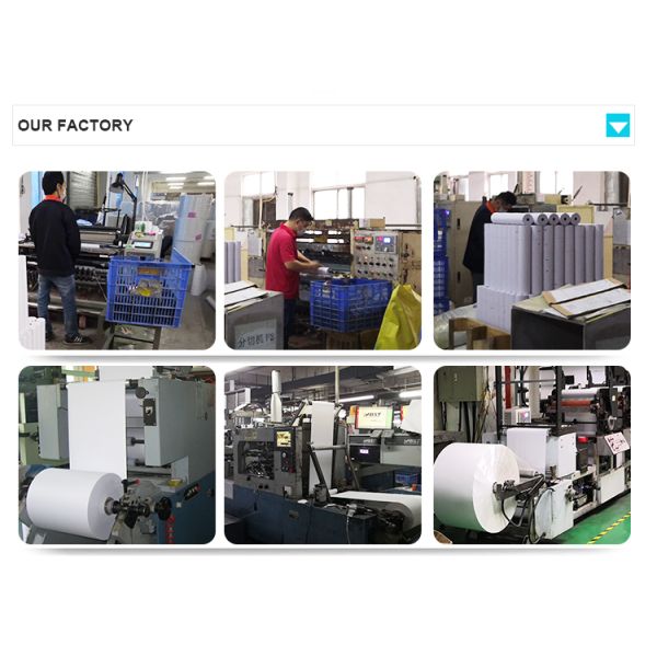 Custom Adhesive Barcode Label Paper Roll for Thermal Label Printers