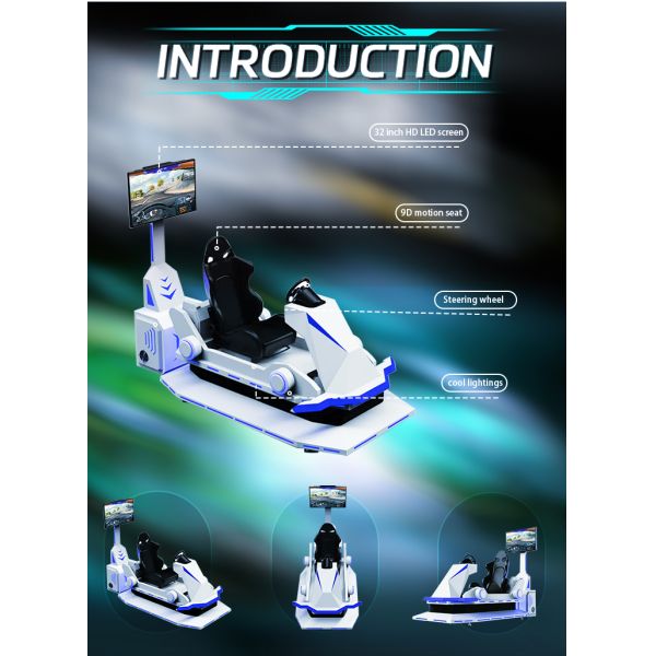Hot Sell Indoor Dynamic VR 3 Dof Motion Platform Racing Car Simulator Car Racing Game Equipment