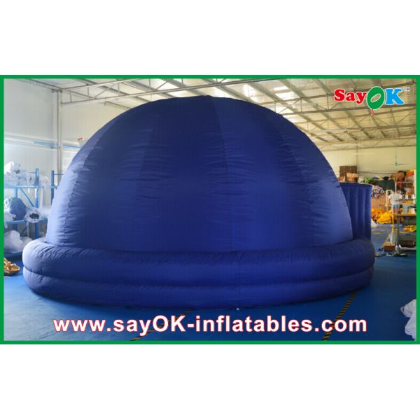 Blue Inflatable Planetarium Dome Projection Cloth For Teaching