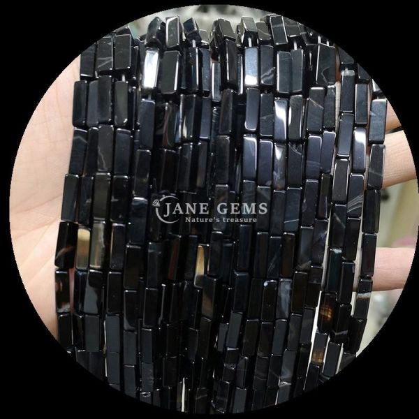 Rectangle Square Shape Loose Bead Strands for Bracelets Natural Red Agate Amethyst