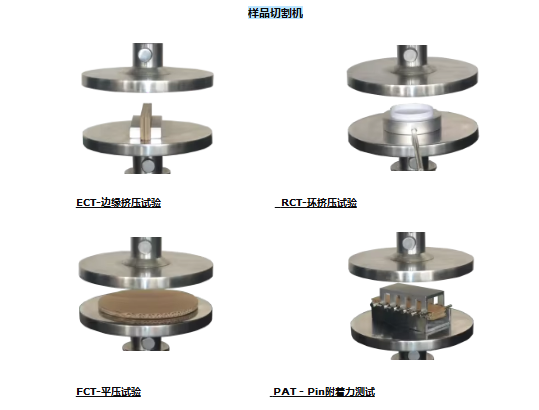 Technical diagram of UP-6000 Compact Edge Crush Tester components and dimensions