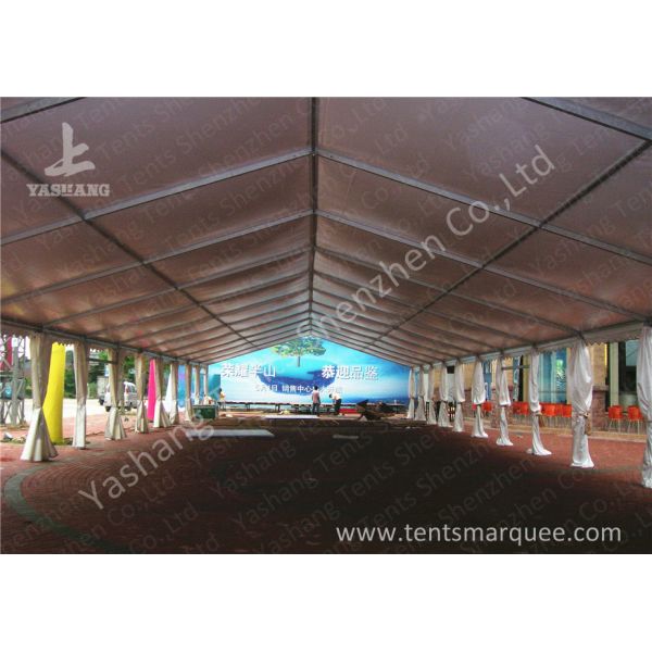 High Wind Load Outdoor Event Tent Structure White PVC Fabirc Cover