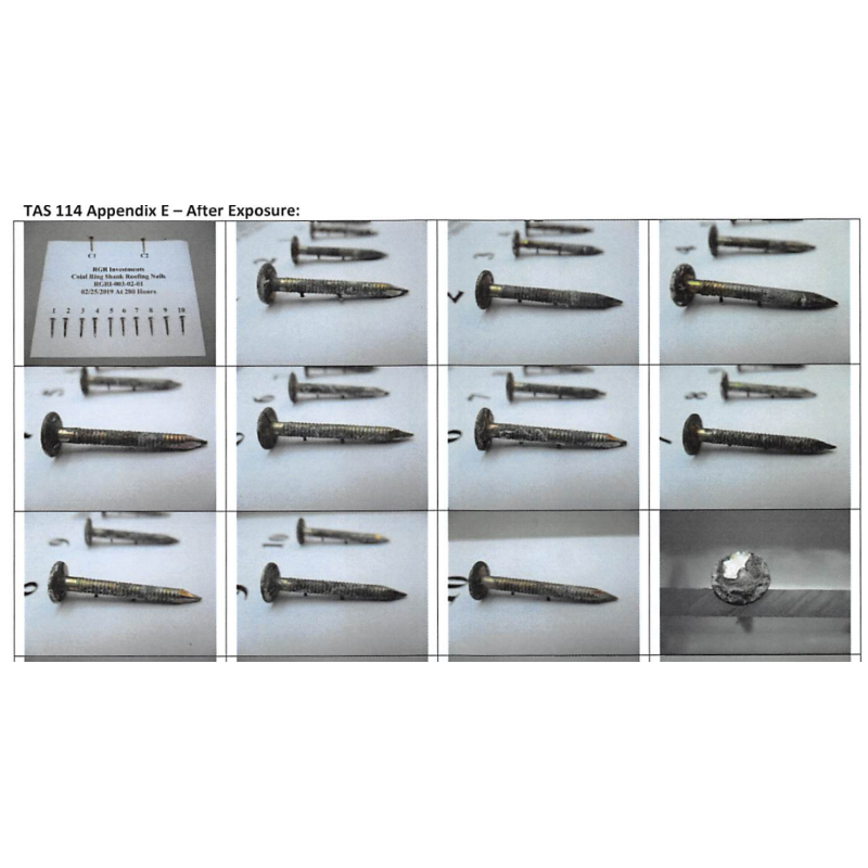 .120'' Shank Diameter Coil Roofing Nails With Corrosion Resistant Coating