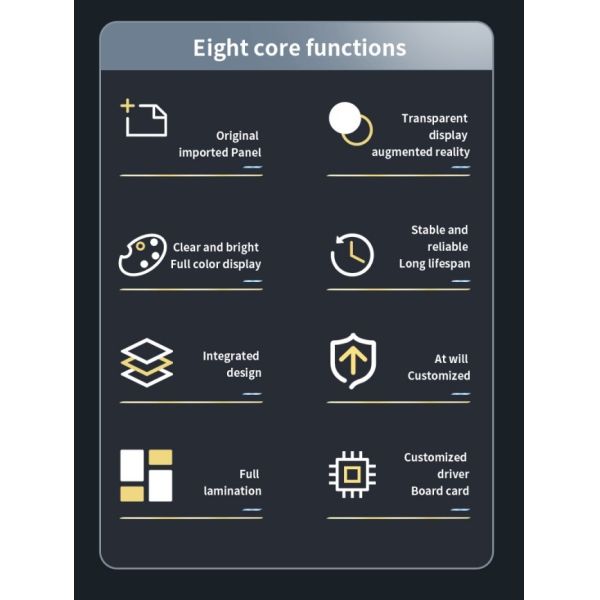 30 inch 1080×1920 Resolution Transparent OLED Display Price with All-Glass Touch screen kiosk from China