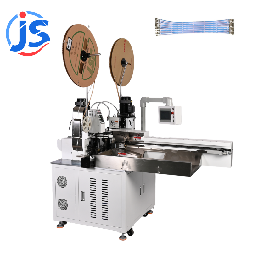 Fully Automatic Double Ends Ribbon Electric Cable Strip and Terminal Crimp One-stop Service Factory Prices