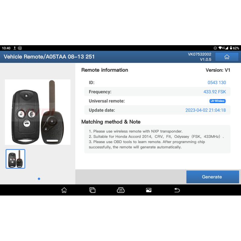 Launch X431 Key Programmer Remote Maker