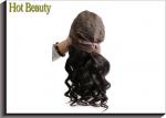 Front Lace Wigs Virgin Human Hair Natural Wave , Customized Human Hair Wigs